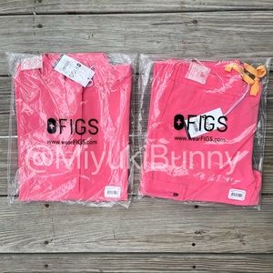 Neon pink figs set brand new